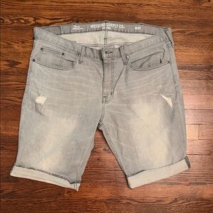 Mossimo Supply Co. Light Gray Men's Jean Shorts